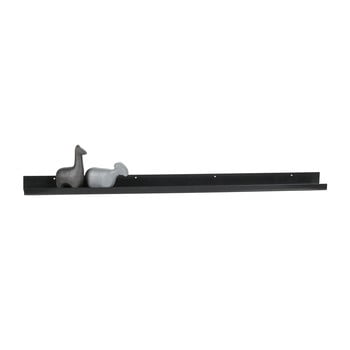 Raft de perete pentru rame foto woood ravi, lungime 120 cm, negru
