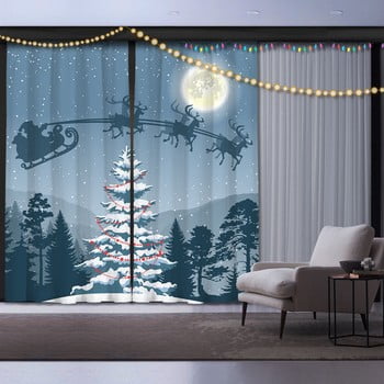 Set 2 draperii Crăciun Night before Christmas imagine
