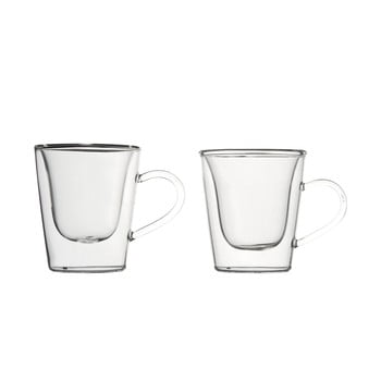 Set 2 pahare cu pereți dubli pentru espresso Bredemeijer, 120 ml