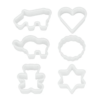 Set 6 forme din plastic pentru prăjituri metaltex cookie cutters