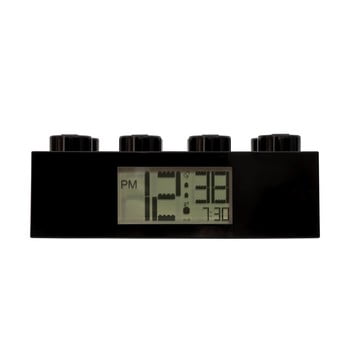 Ceas digital cu alarmă lego® brick, negru