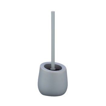 Perie cu suport din ceramică pentru toaletă wenko badi, gri