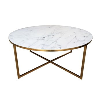 Masă de cafea actona alisma golden, ⌀ 80 cm