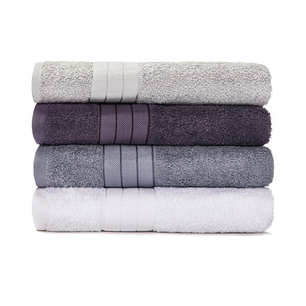 Sada 4 bavlněných ručníků Le Bonom Prato, 50 x 100 cm