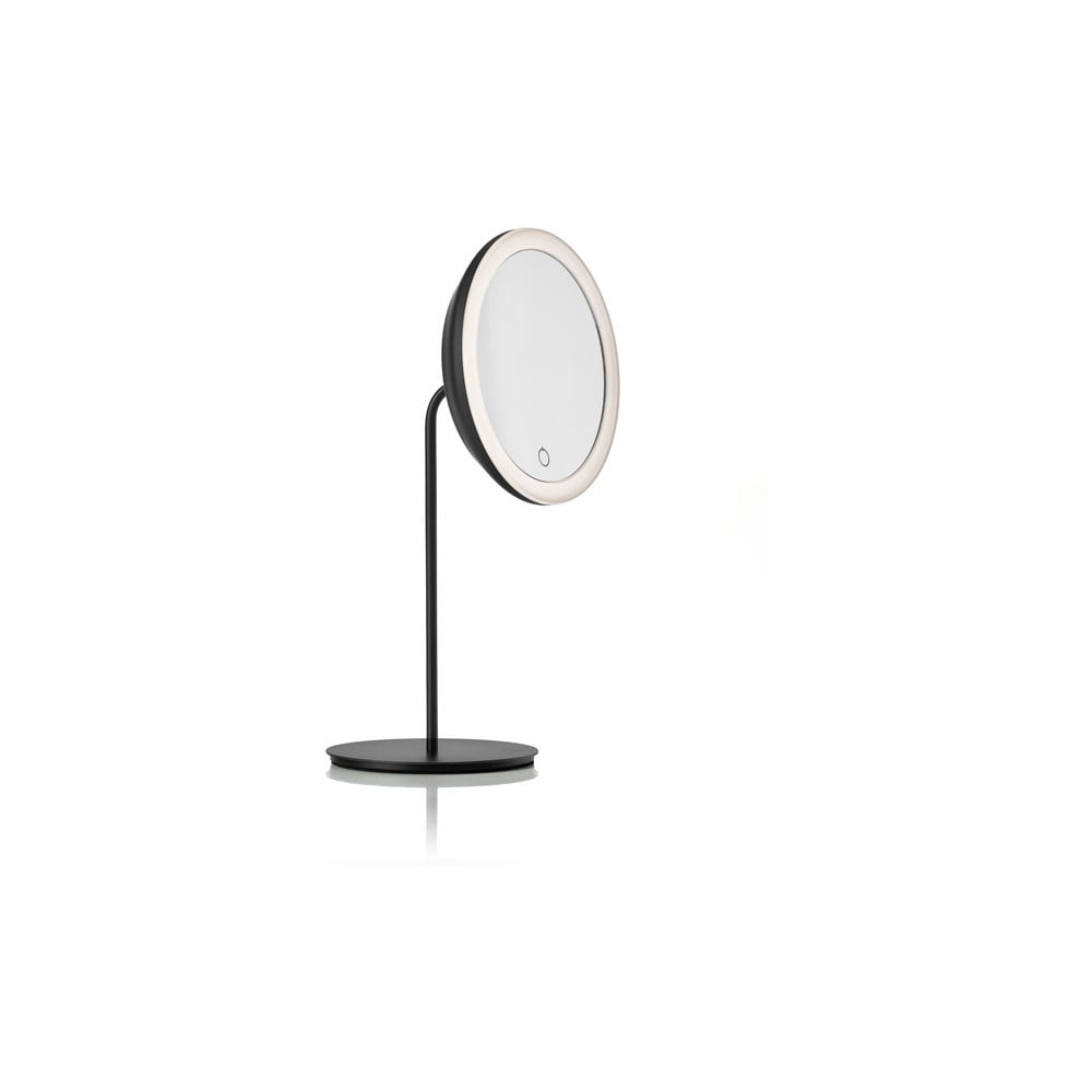 Černé kosmetické zrcadlo Zone Eve, ø 18 cm