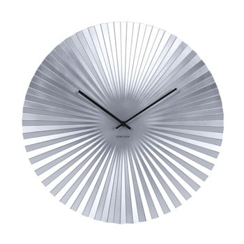 Ceas karlsson sensu, Ø 50 cm, argintiu