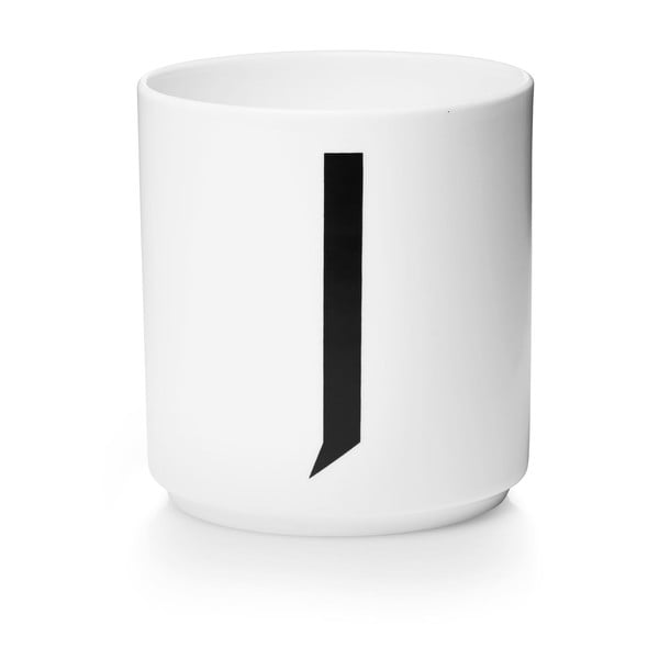 Bílý porcelánový hrnek Design Letters Personal J