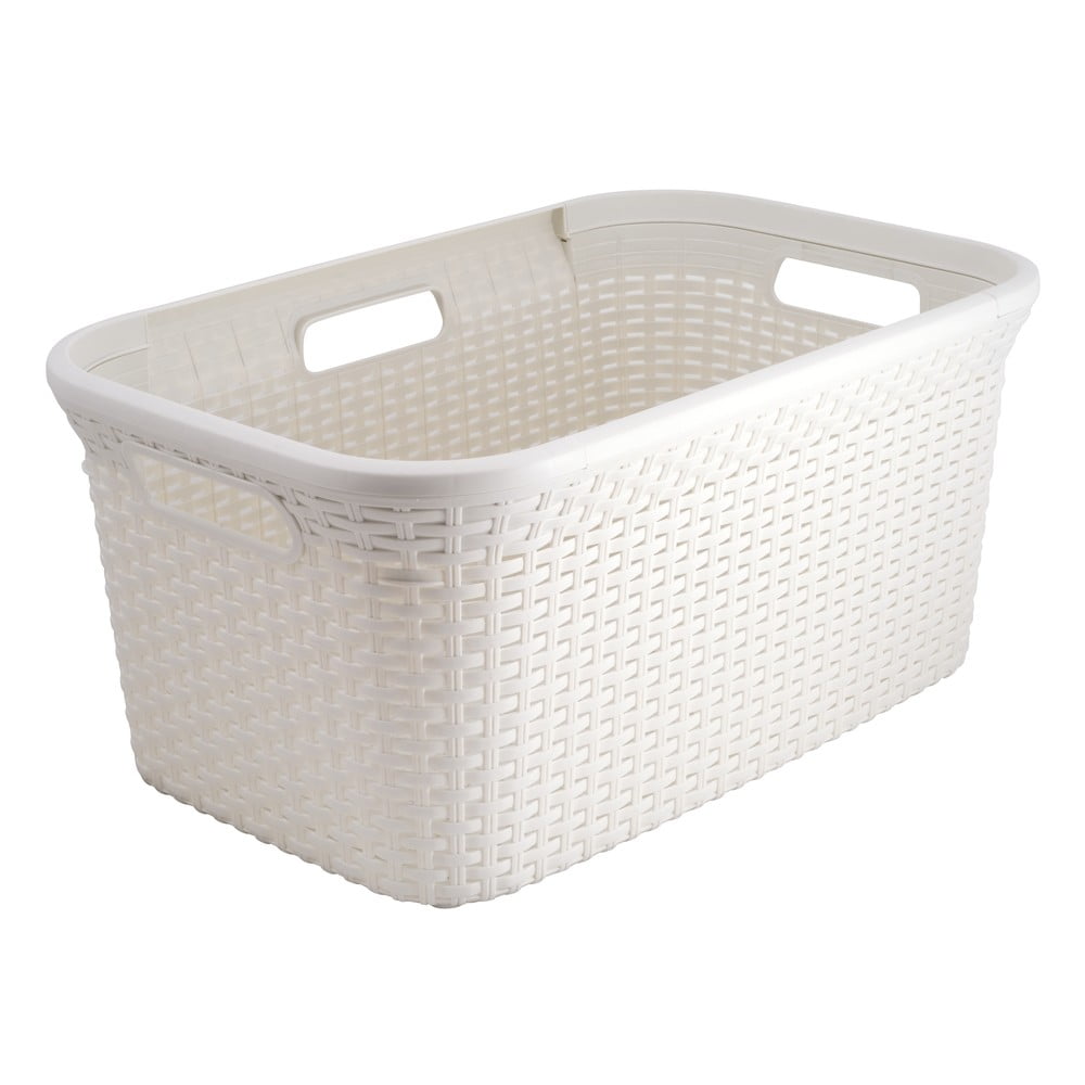 Bílý koš na prádlo Curver Style Basket, 45 l