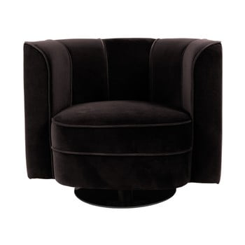 Fotoliu dutchbone flower, negru