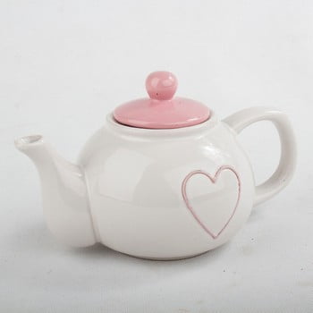 Ceainic din ceramică cu capac roz dakls, 1 l