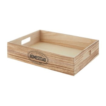 Tavă din lemn cu mânere premier housewares rustic, 28 x 38 cm
