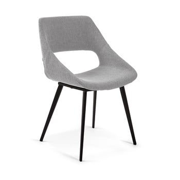 Scaun modern la forma hest, gri deschis