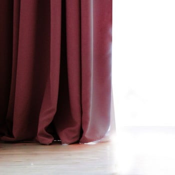 Draperie decoking pierre, 140 x 270 cm, vișiniu închis