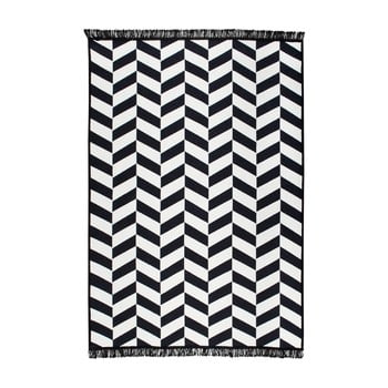 Covor reversibil morpheus, 140 x 215 cm, alb-negru