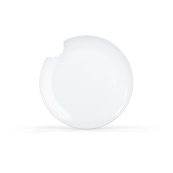 Set 2 farfurie desert din porțelan 58products, ø 20 cm, alb
