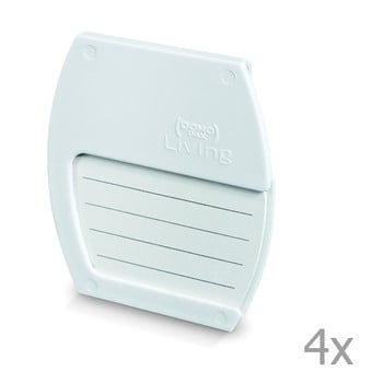 Set 4 suporturi și 8 etichete din hârtie domopak living