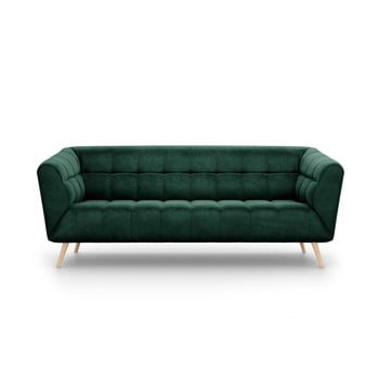 Canapea cu tapițerie de catifea interieurs 86 Étoile, 210 cm, verde închis
