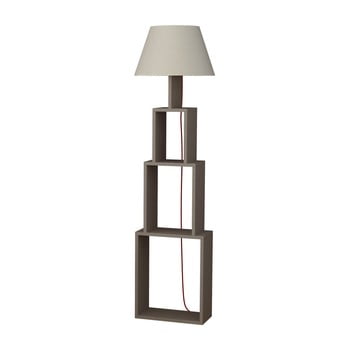 Lampadar cu abajur gri deschis homitis tower