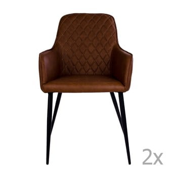 Set 2 scaune house nordic harbo, maro