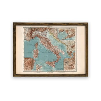 Tablou cu ramă din lemn italy, 70 x 50 cm