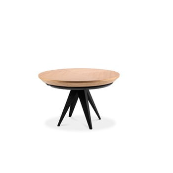 Măsuță auxiliară cu picioare metalice negre windsor & co sofas magnus, ø 120 cm