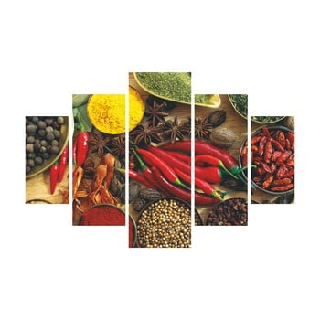 Tablou din 5 piese pepper