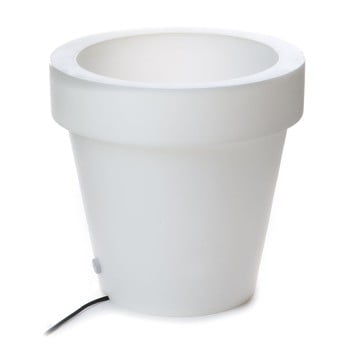 Ghiveci luminat tomasucci classic, ⌀ 45 cm, alb