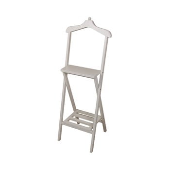 Portmantou din lemn de mango hsm collection dressboy, înălțime 120 cm, alb