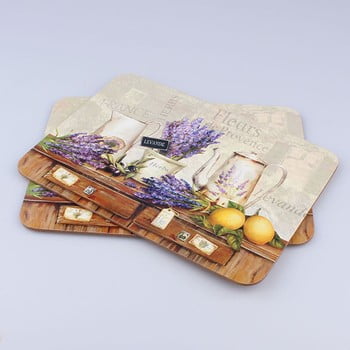 Set 2 suporturi veselă din plută dakls violet