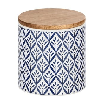 Cutie depozitare din ceramică cu capac din bambus wenko lorca, 450 ml