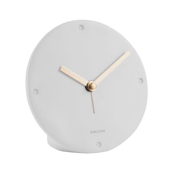 Ceas cu alarmă karlsson mantel, alb, ø 12 cm