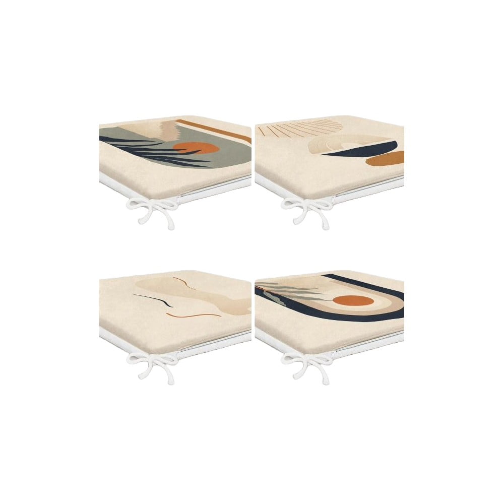 Podsedáky v sadě 4 ks 42x42 cm Illustrated Arch – Mila Home