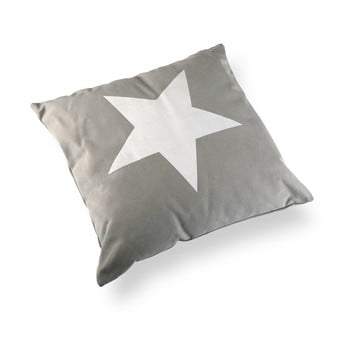 Pernă versa grey&white stars, 45 x 45 cm