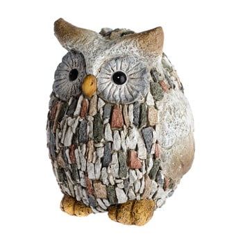 Decorațiune de grădină dakls garden deco owl with stones, înălțime 22 cm