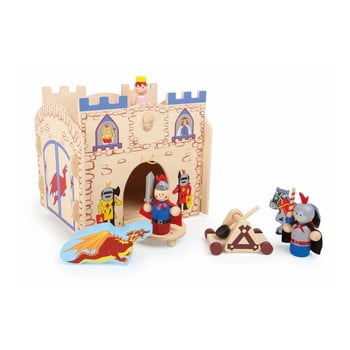 Castel și figurine din lemn legler knights