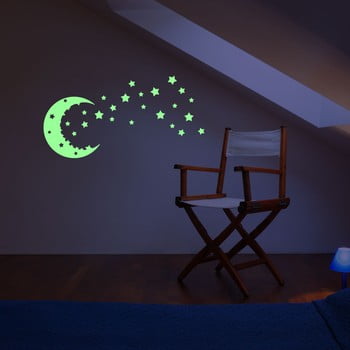 Autocolant fosforescent fanastick moon and the stars