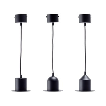 Set 3 lustre pendul emko hat, negru