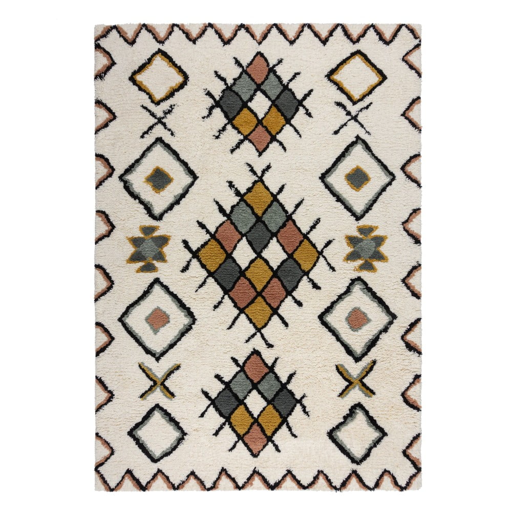 Krémový ručně tkaný vlněný koberec 160x230 cm Moroccan Midar – Flair Rugs