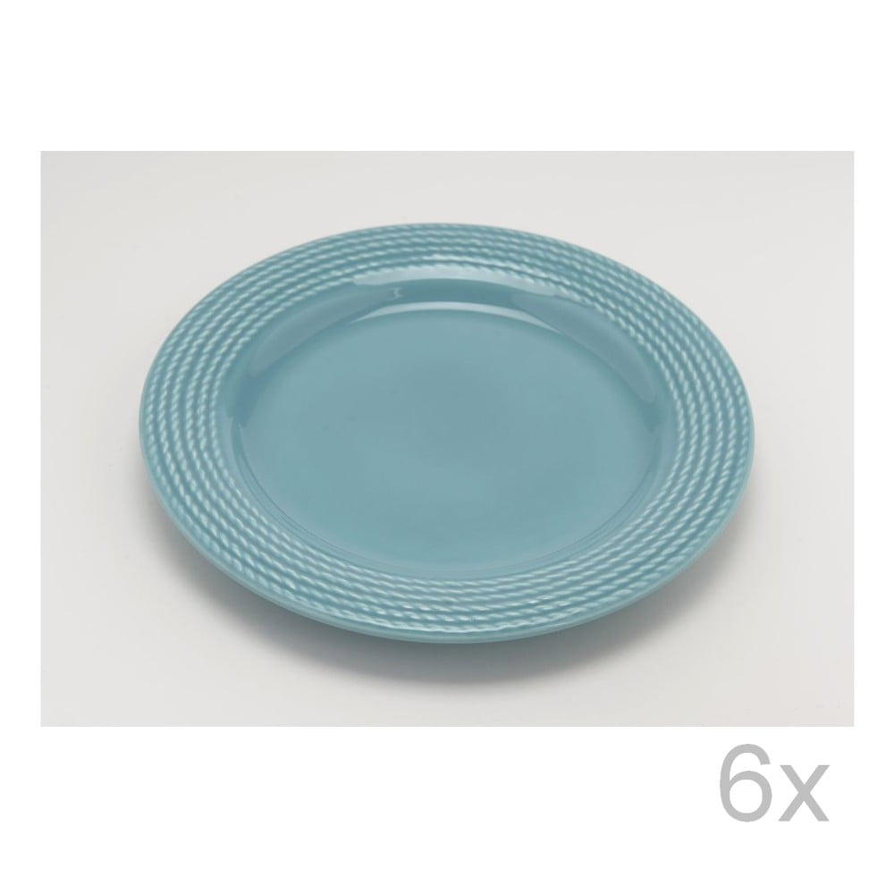 Dezertní talíř Turquoise 25 cm (6 ks)