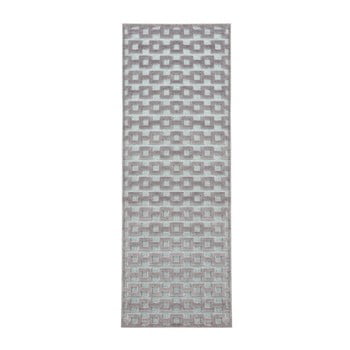 Covor mint rugs shine, 80 x 250 cm, gri - albastru
