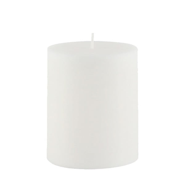 Bílá svíčka Ego Dekor Cylinder Pure, doba hoření 20 h