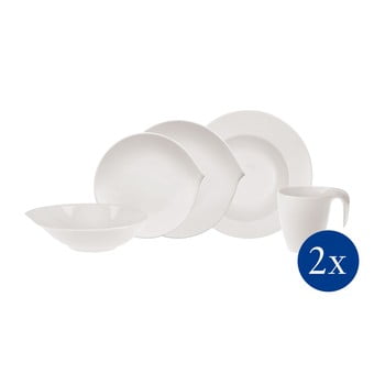 Set 10 vase din porțelan villeroy & boch flow, alb