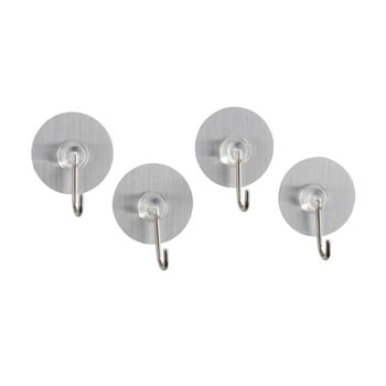 Set 4 cârlige autoadezive wenko static-loc nickel