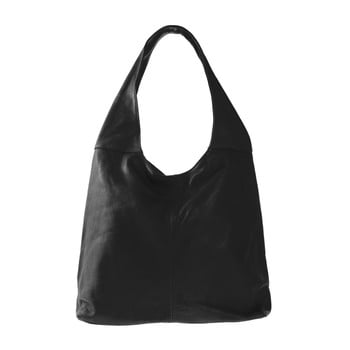 Geantă din piele chicca borse michela, negru