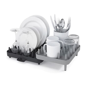 Suport pentru scurs vase, extensibil din 3 părți, joseph joseph connect, gri