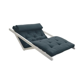 Canapea extensibilă karup design figo white, albastru petorl