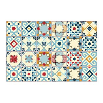 Set 24 autocolante ambiance azulejos rano, 10 x 10 cm