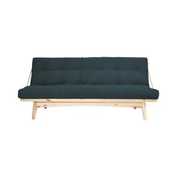 Canapea extensibilă karup design folk raw/petrol blue