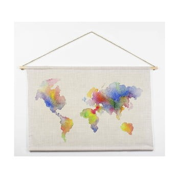 Tapiserie really nice things watercolor map, 60 x 90 cm