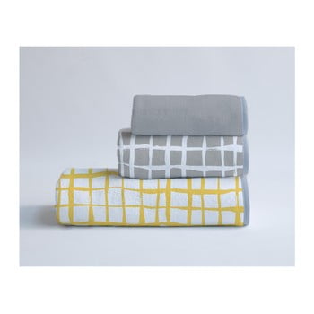 Set 3 prosoape din bumbac și microfibră surdic square